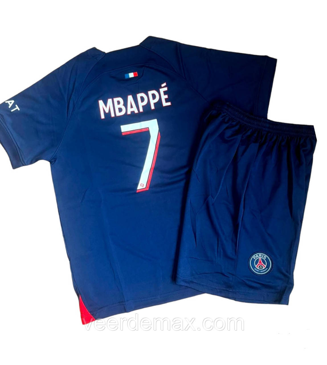 Футбольна форма ПСЖ (PSG) Мбайпе сезон 23/24 (домашня) дитяча, фото 1