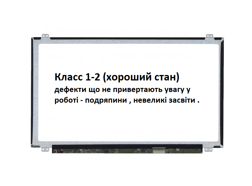 Матриця для ноутбука 15.6 Led Slim HD 1366x768 30pin edp роз'єм праворуч внизу LP156WHB клас 1-2 бу