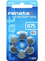 Батарейка для слуховых аппаратов Renata ZA675-D6 PR44 650mAh (TV)
