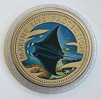Палау 1 доллар 1999, Защитим морской мир: Морской скат