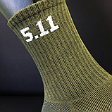 Термошкарпетки чоловічі тактичні 5.11 Tactical, термошкарпетки для полювання лижників зсу Розмір 40-45 Оливкові (59047), фото 6
