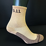 Зимові чоловічі термо шкарпетки тактичні 5.11 Tactical 59047, армійські термошкарпетки військові Хакі Розмір 40-45, фото 4