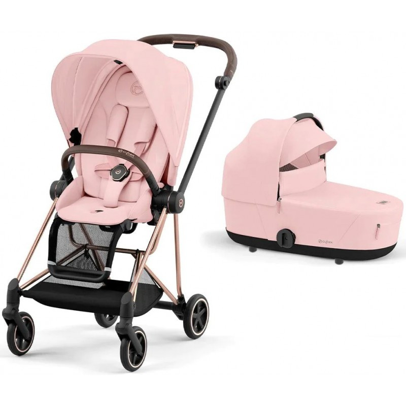 Cybex Mios 4.0 коляска 2 в 1 Peach Pink шасі Rosegold