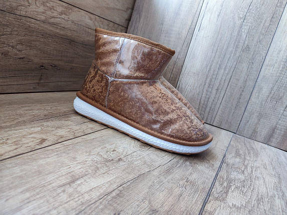 UGG CAMEL уггі руді каракулеві жіночі чобітки, фото 1
