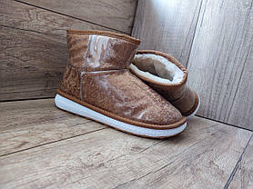 UGG CAMEL уггі руді каракулеві жіночі чобітки, фото 3