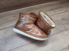 UGG CAMEL уггі руді каракулеві жіночі чобітки, фото 5