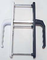 Дверна ручка PINAR із пружиною  біло-антрацит 92мм