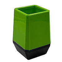 Стакан-подставка для ручек М410/DG-6910 пластик квадрат (6,2х5,5см) цветной (TV)