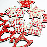 Набір ялинкових іграшок "Затишний", 9 іграшок, фото 4