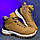 Стильні чоловічі черевики зручні повсякденні практичні на шнурках в рудому кольорі, фото 5