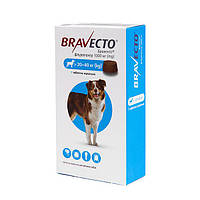 Жевательная таблетка MSD Бравекто 1000мг на вес 20кг - 40кг Bravecto от блох и клещей для собак уп. 1 таблетка
