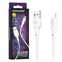 Кабель USB-Lightning TORNADO TX8 (2.4A/1м) белый (TV)