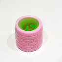 Іграшка антистрес С 60443 Жабенятко в рожевій криниці, фото 2