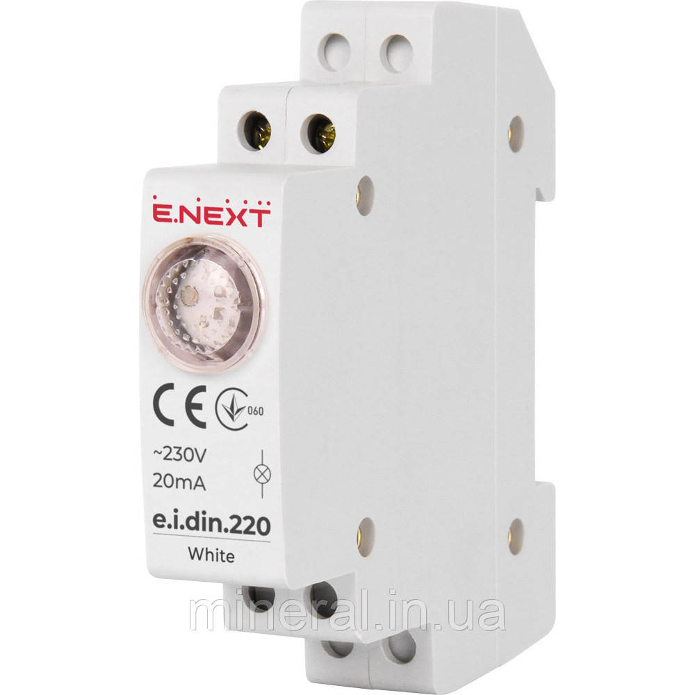 Индикатор фазы на DIN-рейку e.i.din.220.red, красный E.NEXT (p059001 ...