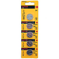 Батарейка литиевая Kodak CR2032-U5 Lithium 3V дисковая таблетка (TV)
