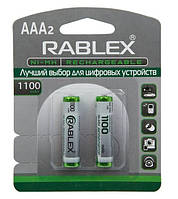 Аккумулятор бытовой Rablex HR03 1100mAh, Ni-MH, ААA, 1.2V 2/24/120 (TV)