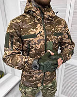 Демісезонна тактична куртка SOFT-SHELL Піксель