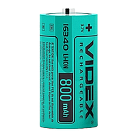 Аккумулятор Videx Li-Ion 16340 800mAh (без защиты) (TV)