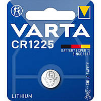 Батарейка литиевая Varta CR1225 Lithium, 3V, дисковая таблетка (TV)