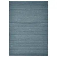 TIDTABELL Ковер безворсовый, серо-синий, 170х240 см.