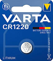 Батарейка литиевая Varta CR1220 Lithium, 3V, дисковая таблетка (TV)