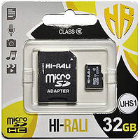 Карта памяти HI-RALI microSDHC 32GB class 10 (с адаптером) (TV)