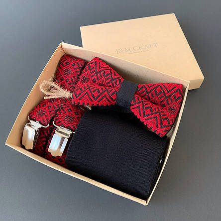 Набір I&M Craft для чоловіків підтяжки, краватка-метелик та шкарпетки (12011812), фото 2