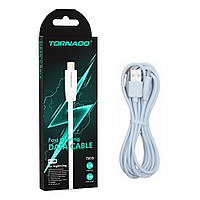 Кабель USB-Lightning TORNADO TX13 (2.4A/1м) білий