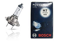 Автолампа BOSCH Pure Light H7 55W 12V PX26d (1987302071) KP, код: 6722919