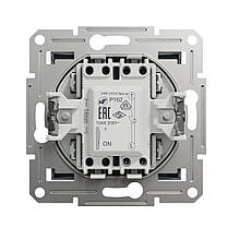 Вимикач Schneider Electric Asfora сталь одноклавішний внутрішній з підсвіткою EPH1400162, фото 3