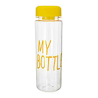 Бутылка для воды MY BOTTLE №500-1/№SL360-1 (прозрач./пласт./500мл/без чехла) в ассорт. (TV)