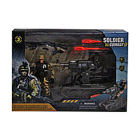 Игровой набор "Солдат с оружием" Пластик Разноцвет (199942)