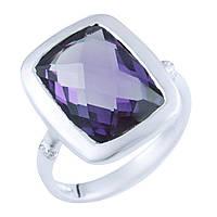Женское серебряное кольцо с камнем драгоценным александритом который меняет цвет размер 19