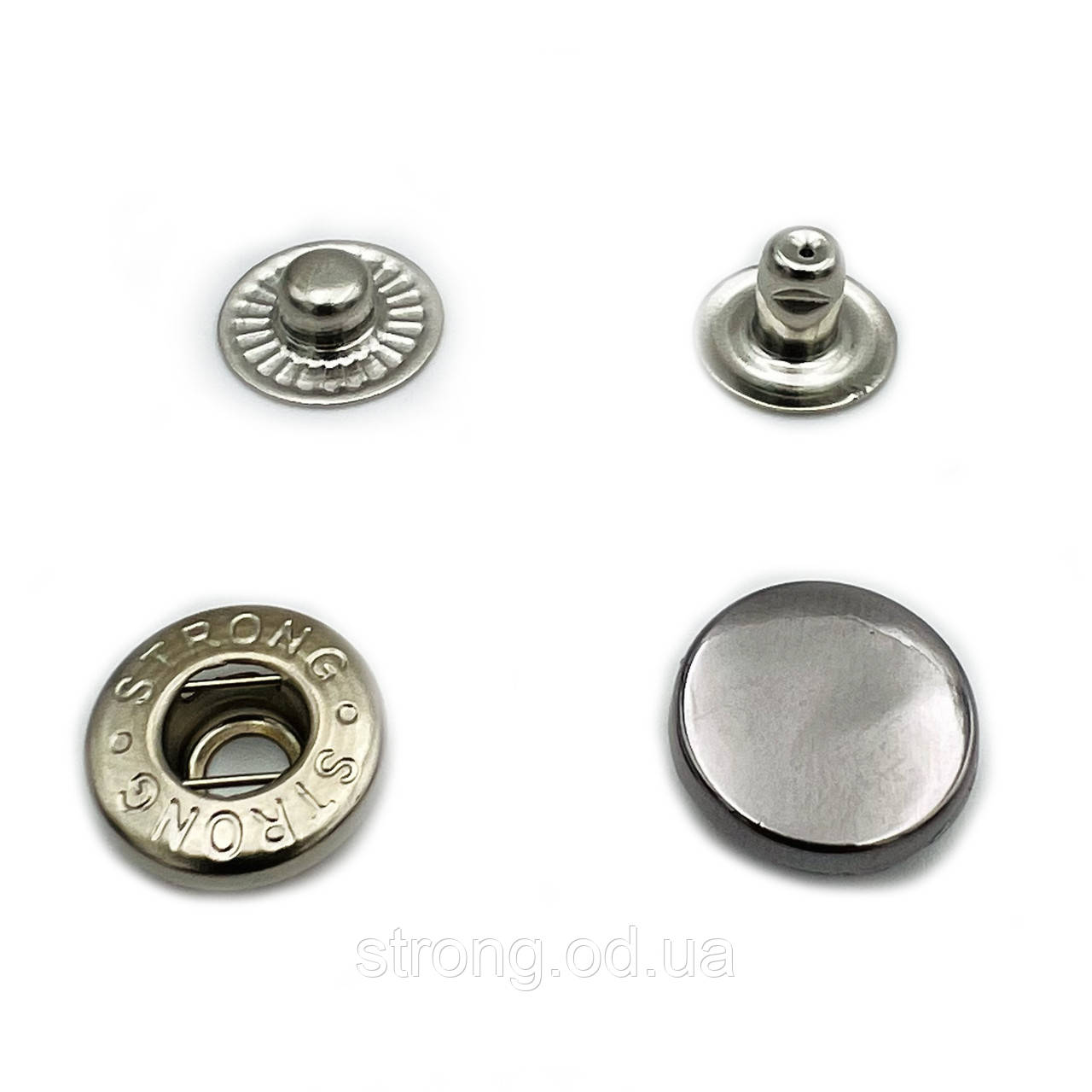 Кнопка таблетка 15мм Темний Нікель (720шт.) STRONG