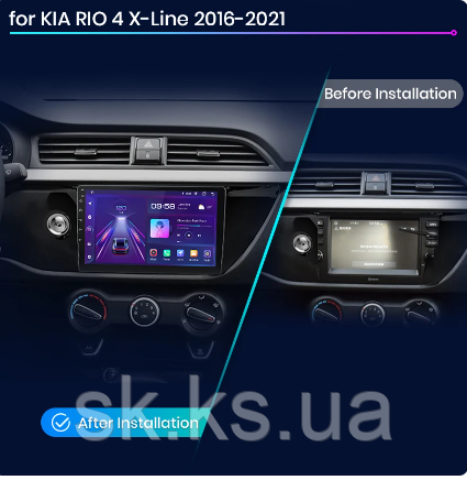 Junsun 4G Android магнитола для kia rio 4 X-Line 2016 - 2021 wi-fi