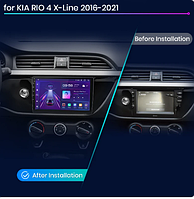 Junsun 4G Android магнитола для kia rio 4 X-Line  2016 - 2021 wi-fi