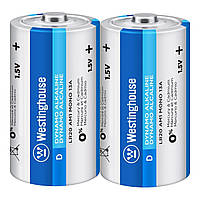 Батарейка щелочная Westinghouse Alkaline LR20, D, 1.5V, трей 2 шт. (TV)