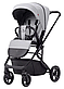 Коляска універсальна 2 в 1, CARRELLO Alfa/W CRL-6507 (2in1) Feather Grey, сіра, Карелло Альфа, фото 3