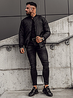 Мужская стильная демисезонная куртка короткая уепленная bd0041 S, M, L, XL
