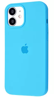 Чохол Silicone Case Full Cover для iPhone 12 mini Blue