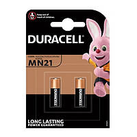 Батарейка высоковольтная Duracell А23 Alkaline, MN21, 12V блистер 2/20шт (TV)