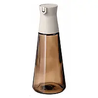 HALVTOM Пляшка із дозатором, скло/коричневий, 19 см