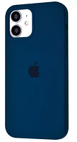 Чохол Silicone Case Full Cover для iPhone 12 mini Deep Navy