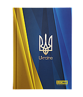 /Блокнот UKRAINE А5 96 л клетка твердая картонная обложка синий электрик