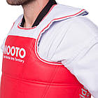 Захист корпусу та ключиці двосторонній жилет для єдиноборств Mooto 5095 розмір M зріст 140 см, фото 8