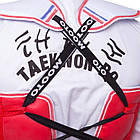 Захист корпусу та ключиці двосторонній жилет для єдиноборств Mooto 5095 розмір M зріст 140 см, фото 9