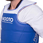 Захист корпусу та ключиці двосторонній жилет для єдиноборств Mooto 5095 розмір M зріст 140 см, фото 3