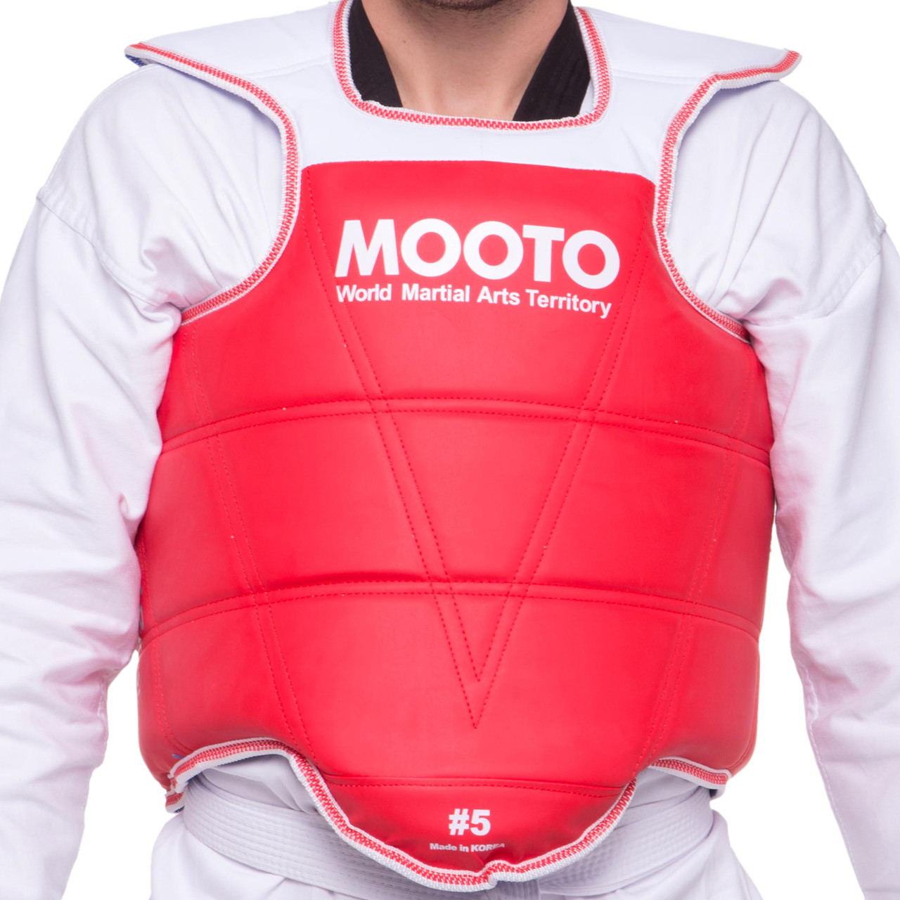 Захист корпусу та ключиці двосторонній жилет для єдиноборств Mooto 5095 розмір M зріст 140 см, фото 1