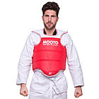 Захист корпусу та ключиці двосторонній жилет для єдиноборств Mooto 5095 розмір M зріст 140 см, фото 5