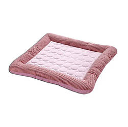 Лежак для собак і кішок повітропроникний водонепроникний 55 х 45 см Рожевий